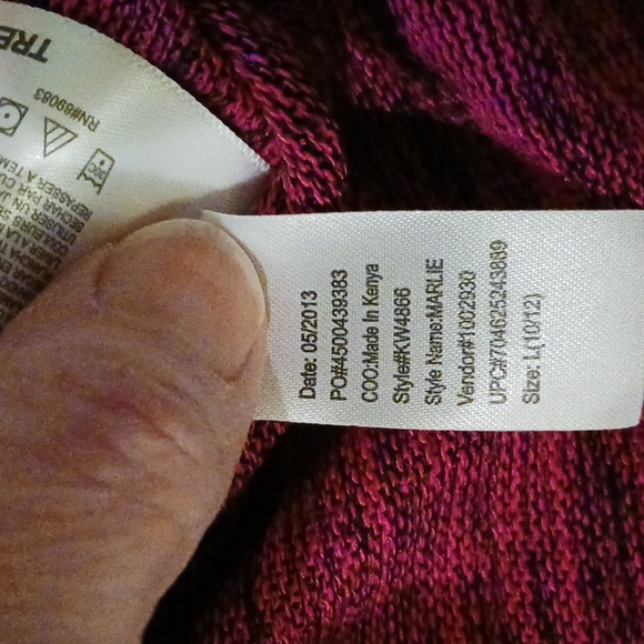 l.e.i. Cropped Poncho Sweater w/Lace Back Sz L (10/12) Girl Adult XS - Picture 12 of 12